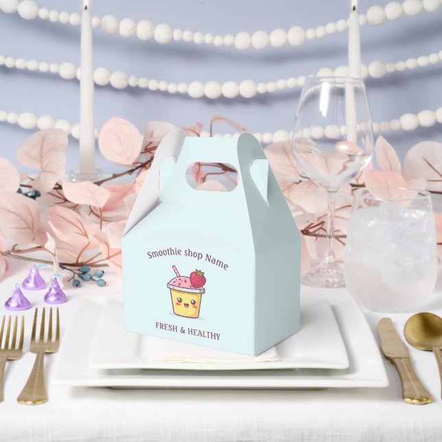 Caja Para Regalos Cute Tropical Fruit Smoothies Fruit Kitchen shop (Boda)