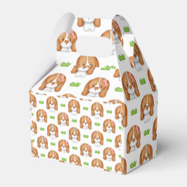 Caja Para Regalos Cute Watercolor Beagle Dog