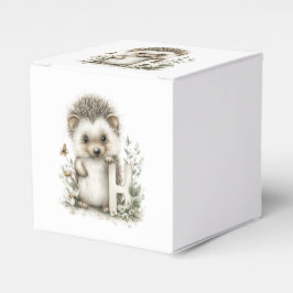 Caja Para Regalos Cute Watercolour Baby Animals Alphabet Hedgehog