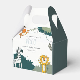Caja Para Regalos Cute Wild Tropical Jungle Animals Baby Shower