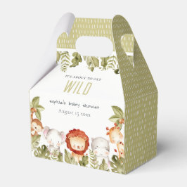 Caja Para Regalos Cute Wild Tropical Safari Animals Baby Shower