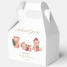 Cute Winter It's Cold Outside Bear Baby Shower