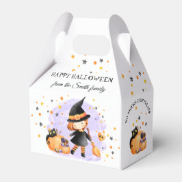 Caja Para Regalos Cute Witch Halloween FavBox