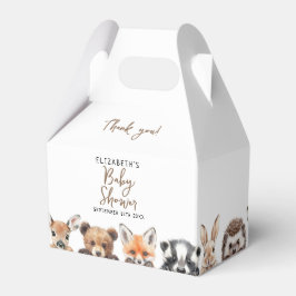 Caja Para Regalos Cute Woodland Animals Forest Friends Baby Shower