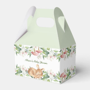 Caja Para Regalos Cute Woodland Deer Floral Greeneration Baby Shower