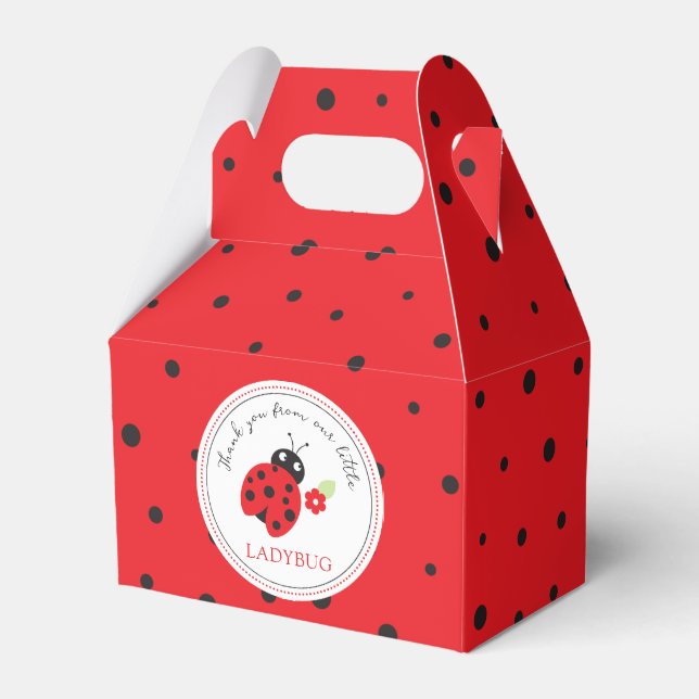 Caja Para Regalos Cutest Little Ladybug Kids Birday Fiesta (Front Side)