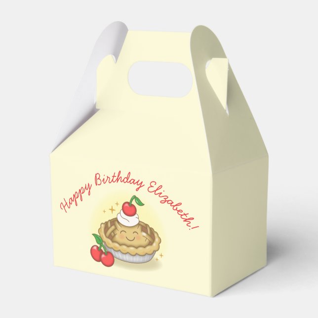 Caja Para Regalos Cutie Pie Birthday Party Kids Cherry (Front Side)