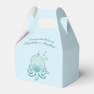 Caja Para Regalos Cuto pulpo Baby Shower Kawaii Blue Boy