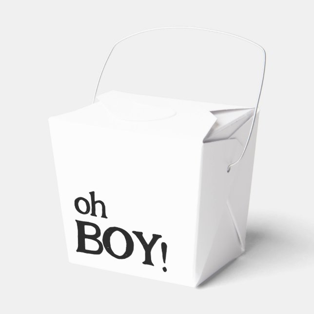 Caja Para Regalos Cuto simple Oh Boy Baby Shower (Front Side)
