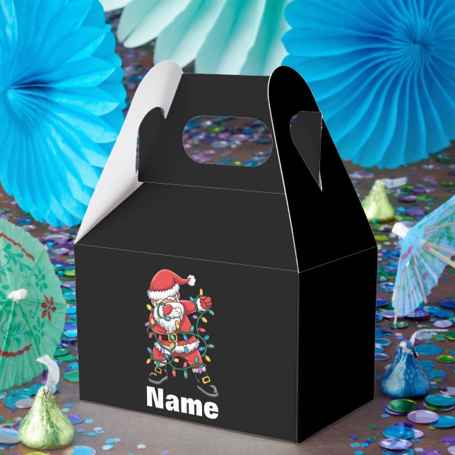 Caja Para Regalos Dabbing Santa Funny Personalized Christmas Gift (Fiesta)