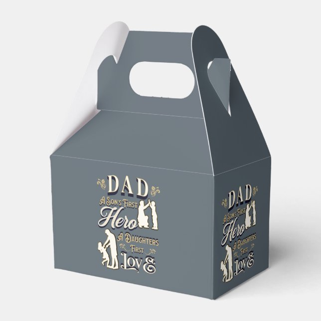 Caja Para Regalos Dad A Son's First A Daughters First Love (Front Side)