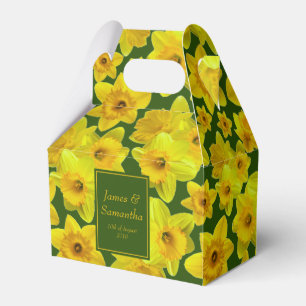 Caja Para Regalos Daffodil de primavera amarilla - Boda