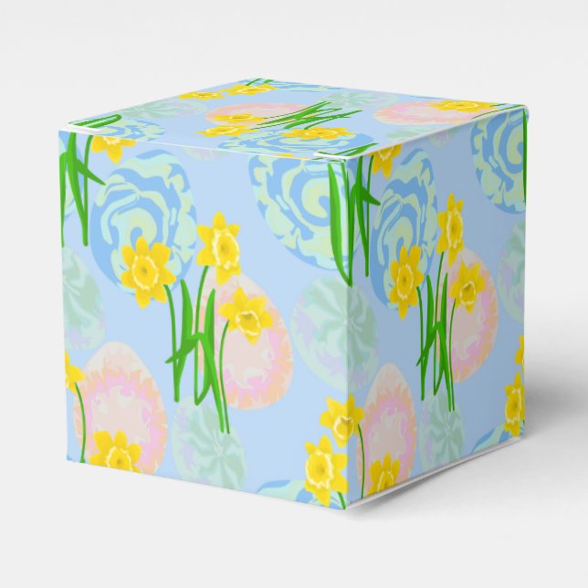 Caja Para Regalos Daffodils amarillos (Costado Anverso)