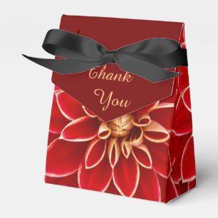Caja Para Regalos Dahlia Roja Gracias