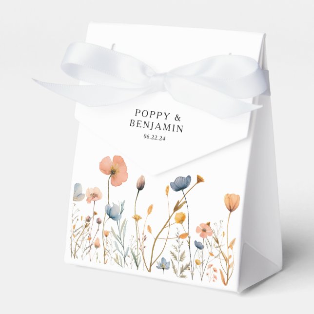 Caja Para Regalos Dainty Floral Wildflower Boda (Front Side)