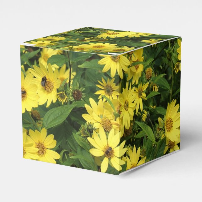 Caja Para Regalos Daisies amarillos (Costado Anverso)