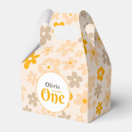 Caja Para Regalos Daisy Boho Floral Primer cumpleaños