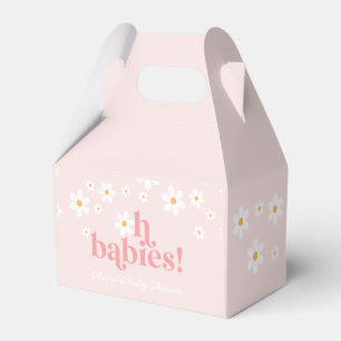 Caja Para Regalos Daisy Oh Bebés Rosa Fiesta de Bebé