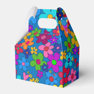 Caja Para Regalos Dalias Felices Hippies