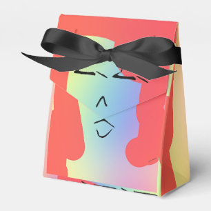 CAJA PARA REGALOS DAMA CON PELO ROJO