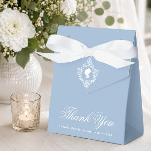 Caja Para Regalos Dama de la Regencia Azul en Regalo Antiguo de Desp
