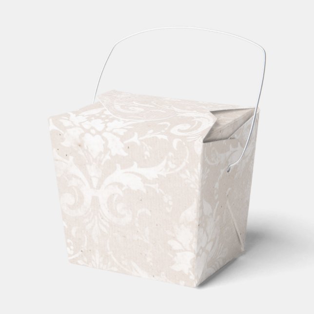 Caja Para Regalos Damasco con angustia de marfil y morena blanca (Front Side)