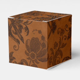 Caja Para Regalos Damasco floral real de Halloween