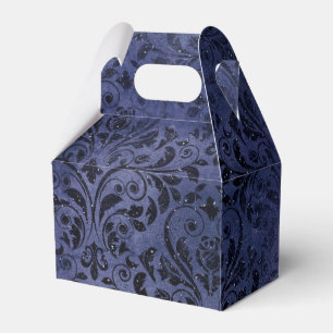 Caja Para Regalos Damasco púrpura y negro con problemas