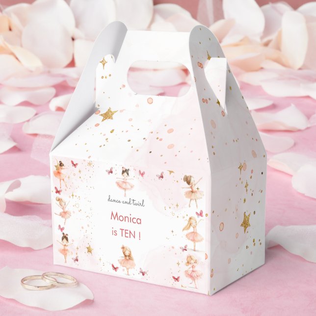 Caja Para Regalos Danza y vuelta lindo bailarina ballet niño cumplea (Boda)