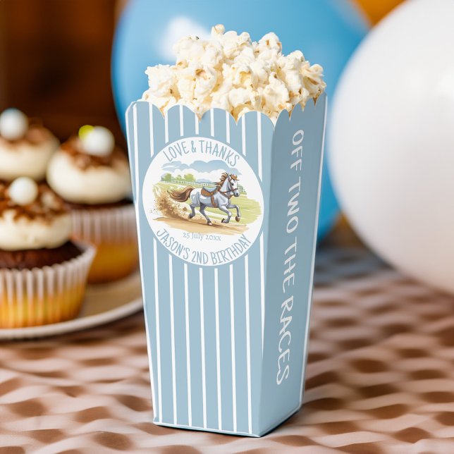 Caja Para Regalos De dos carreras fiesta de derby ecuestre impreso (Off two the races equestrian derby party printed favor boxes)