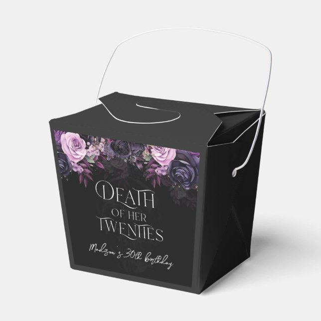 Caja Para Regalos Death Of Her Twenties 30th Birthday Party (Front Side)
