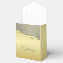 Caja Para Regalos Decoración metalizado de oro de lujo en oro y plat