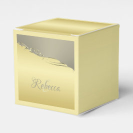 Caja Para Regalos Decoración metalizado de oro de lujo en oro y plat