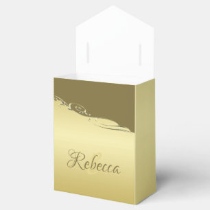 Caja Para Regalos Decoración metalizado de oro de lujo sobre oro mil