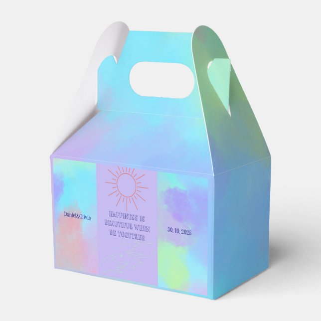 Caja Para Regalos Deep Purple Soft Boda Stube (Front Side)