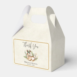 Caja Para Regalos Deer acuarela de bonito que baja el Boho