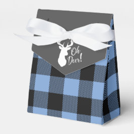 Caja Para Regalos Deer Hunding Lodge Baby Shower Antlers Boy Blue
