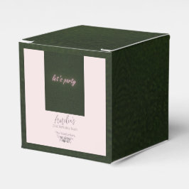 Caja Para Regalos deja Fiesta Neon Pink Invitación