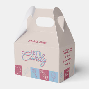 Caja Para Regalos Dejemos a Candy Cute Pastel Sweets comprar QR Busi