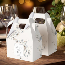 Caja Para Regalos Delicado borde de flores silvestres Gracias ID1102