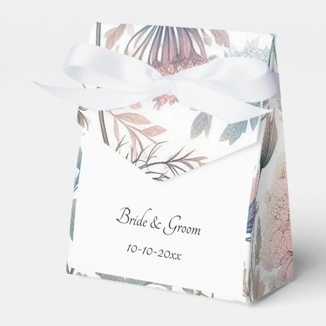 Caja Para Regalos Delicate Queen Anne's Lace Wedding (Front Side)