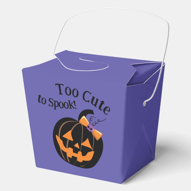 Caja Para Regalos Demasiado lindo para hablar Fiesta de calabaza mor (Anverso)