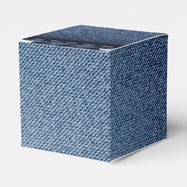 Caja Para Regalos Denim Jeans Texture (Costado Anverso)