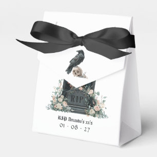 Caja Para Regalos DEP a Mis XX Cumpleaños Gótico Cuervo