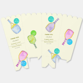 Caja Para Regalos Deportes Amante Acuarela Pickleball Tema Boda