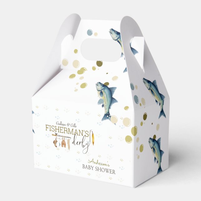 Caja Para Regalos Derby Baby Shower de Gallops & Gills Fisherman (Front Side)