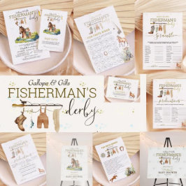 Caja Para Regalos Derby Baby Shower de Gallops & Gills Fisherman