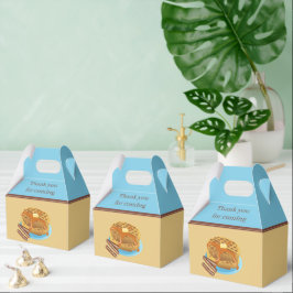 Caja Para Regalos desayuno con gofres y salchichas