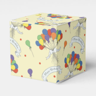 Caja Para Regalos Deseos de Cumpleaños - Amarillo Pastel