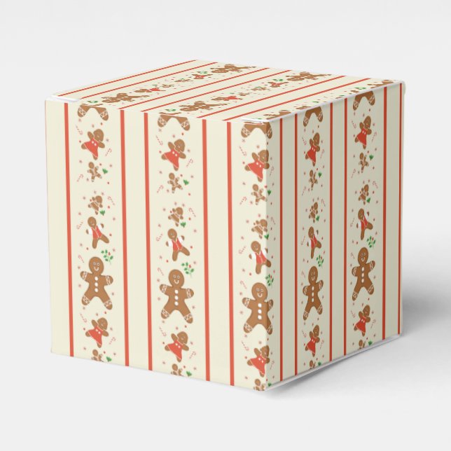 Caja Para Regalos Desfile de pan de jengibre de Vickie-Crema (Costado Anverso)